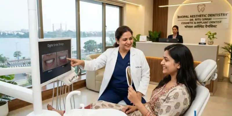 Smile makeover consultation at dental clinic Bhopal