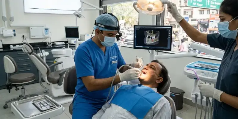 Modern dental procedure at top dental clinic Bhopal