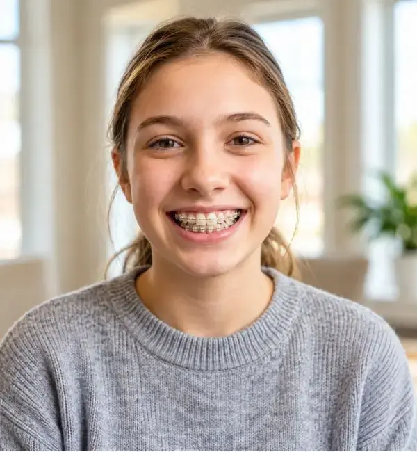Orthodontic consultation for tooth colored braces in Bhopal